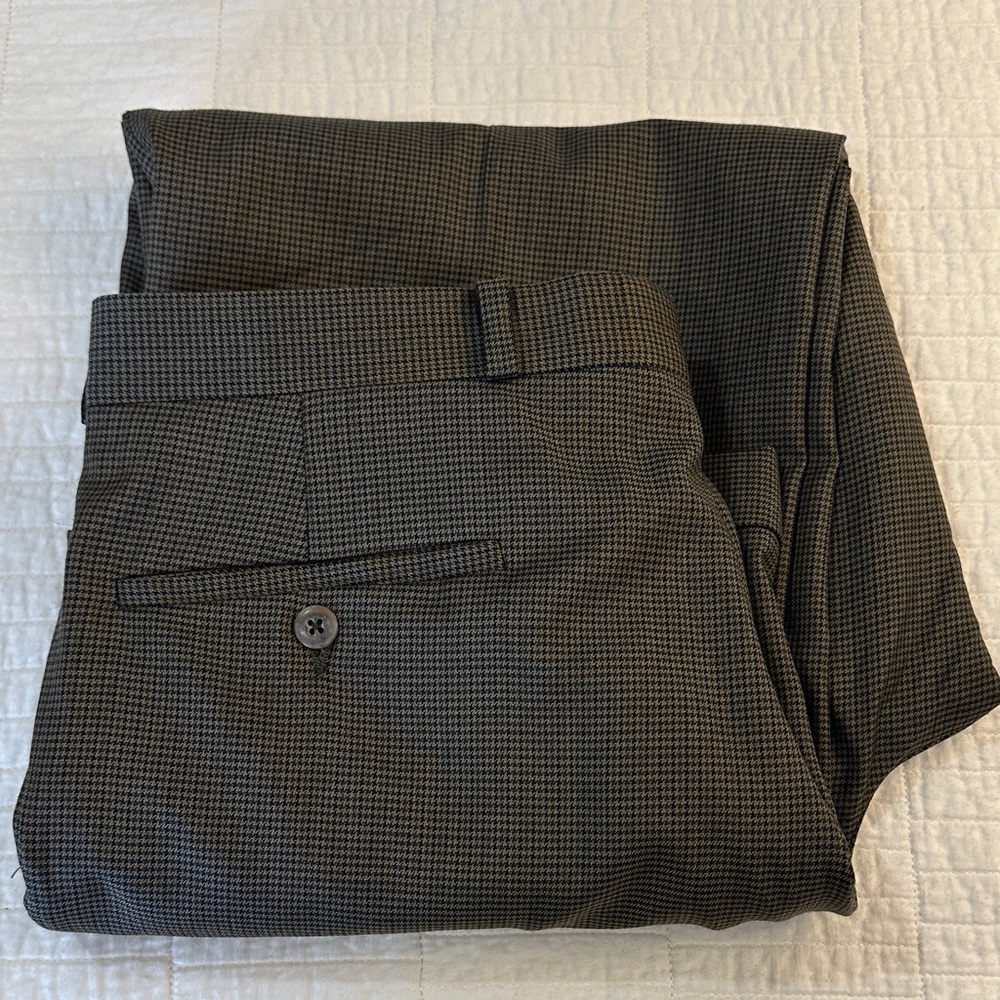 RALPH LAUREN 120’s Cashmere 33 x 32 120’s Cashmere Wool Pants  Classic Plaid - Picture 7 of 7